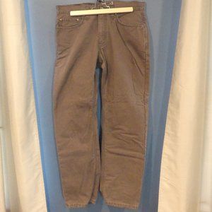 Men's Eddie Bauer Gray Lined Twill Pants